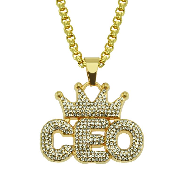 Wholesale Hip Hop Rhinestones Paved Bling Iced Out Crown