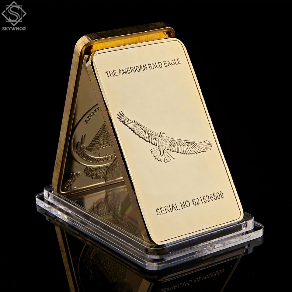 2021 The American Bald Eagle Fine Gold Bullion Bar One Troy Ounce 100