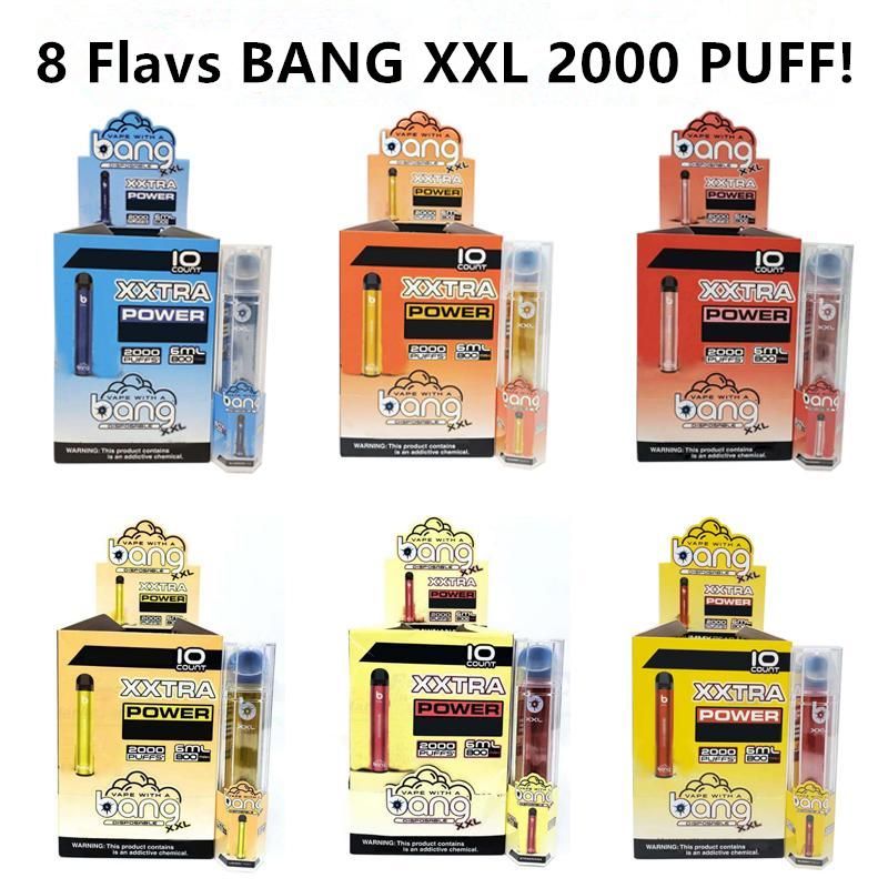 Newest Bang XXL Disposable Vapes Pen Device 800mAh Batterys 6ml Pods