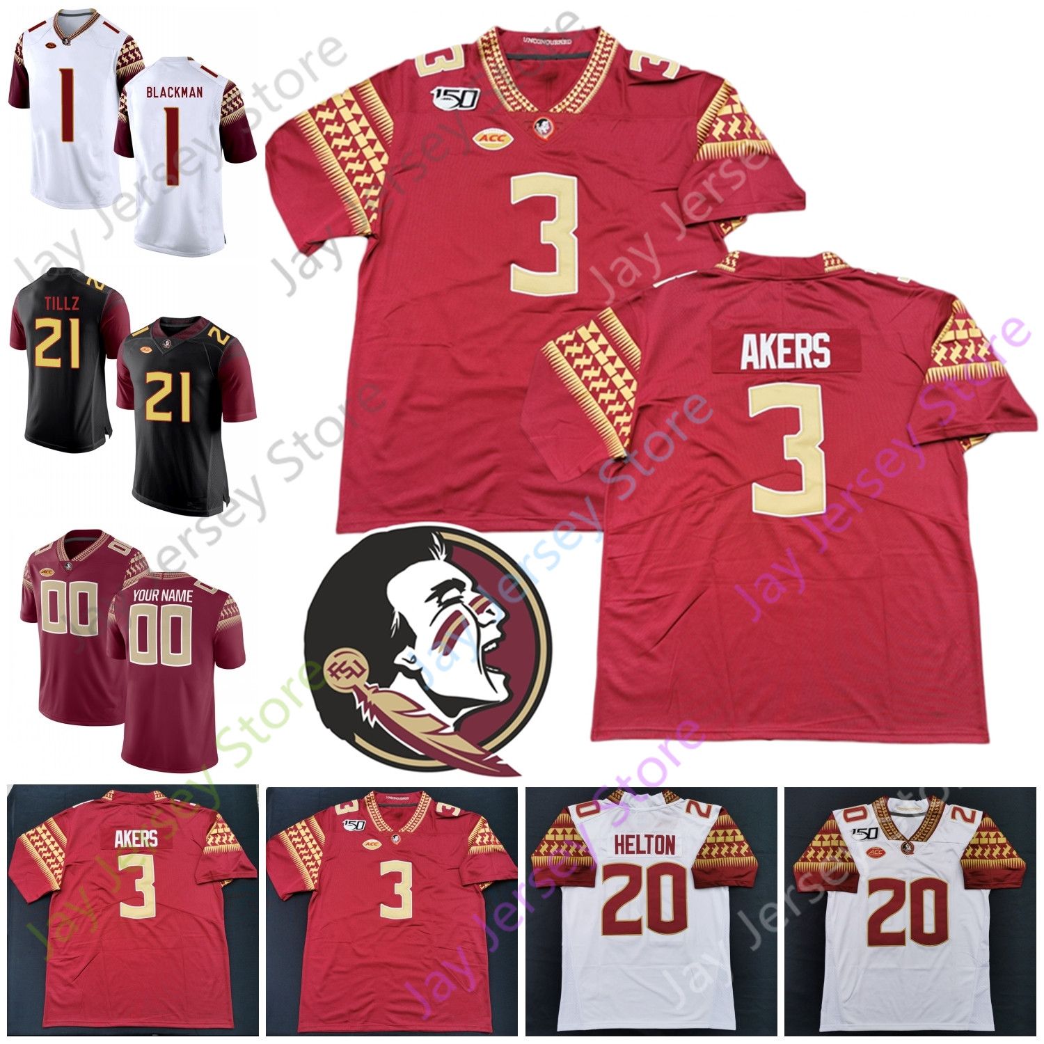 2020 2020 FSU Florida State Football Jersey College Deion Sanders