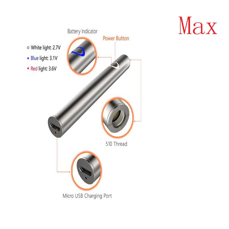 Bud Touch Vape Pen Preheat E Cig Battery Variable Voltage Smoking