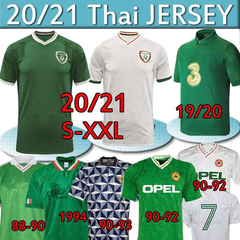 2021 2020 21 IRELAND Soccer Jerseys National Retro 1988 90 92 94 98 World Cup Vintage Classic 