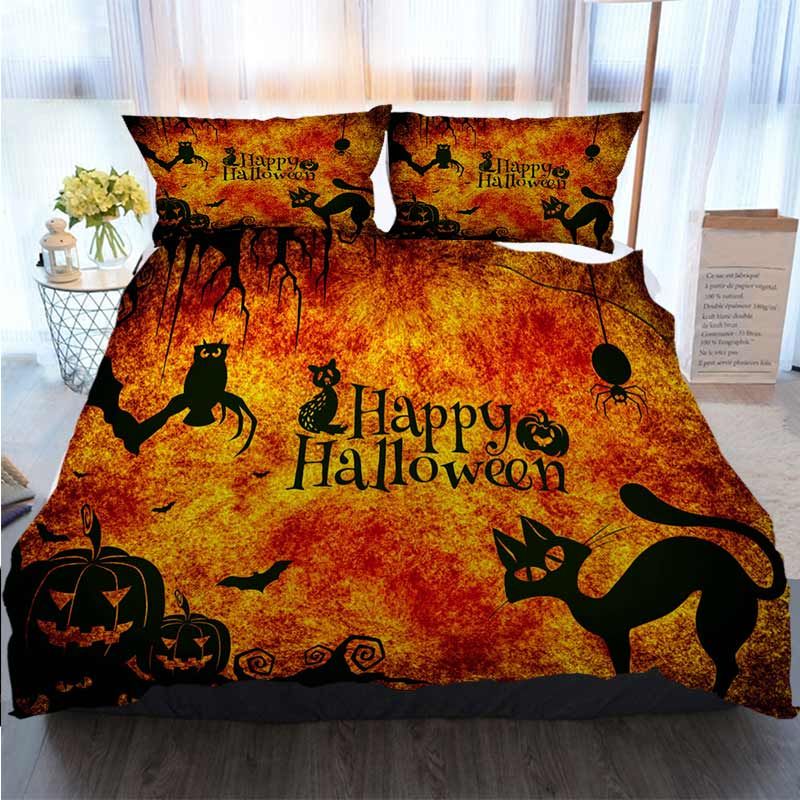 3D Designer Bedding Sets Halloween Cat Very Strange Atmosphere Creepy Pumpkin Owl Duvet Cover 3D Designer Bedding Sets Halloween Cat Very Strange Atmosphere Creepy Pumpkin Owl Duvet Cover