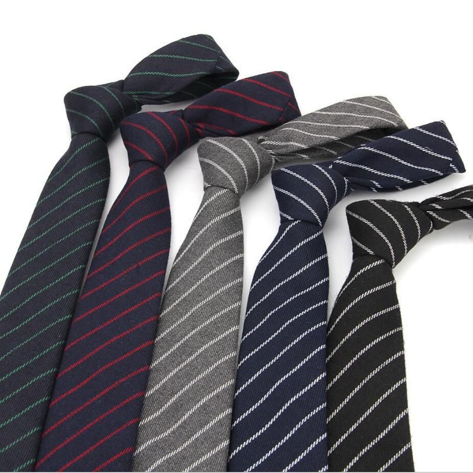 Occupational Tie For Man 6cm Skinny Cotton Necktie Business Formal Suit ...