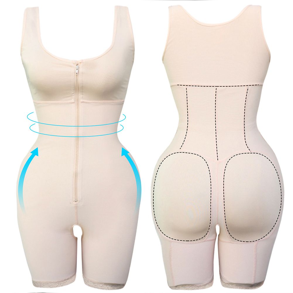 Womens Body Shaper Butt Lifter Tummy Control Waist Shapewear Crotchless  Slimming Bodysuit With Zipper Powernet Thigh Slimmer Y200706 From Luo01,  $50.7