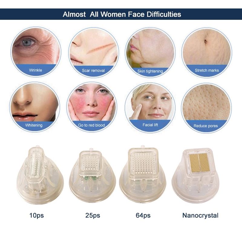 2021 Disposable Microneedle Rf Head Gold Cartridge Fractional RF