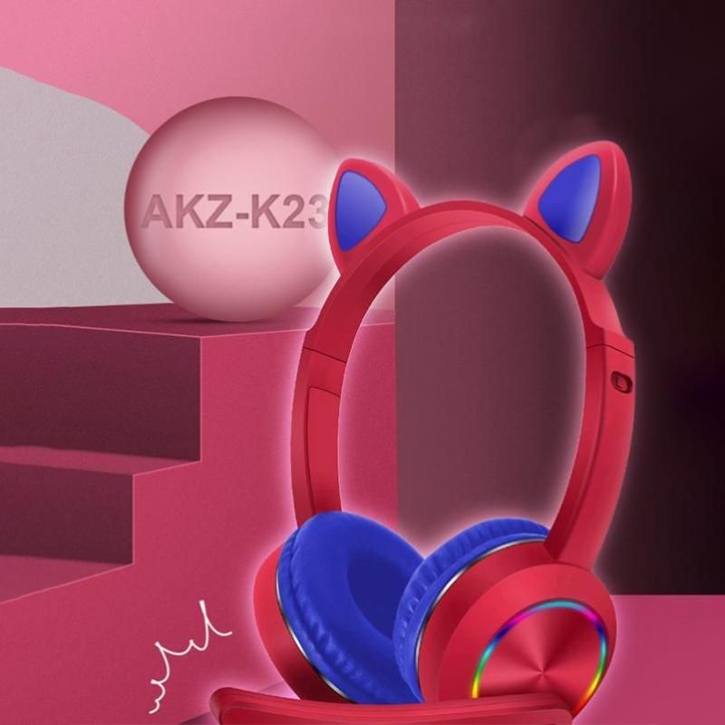 AKZ K23 Adult Children Head Mounted Cartoon LED Glowing Cat Ear