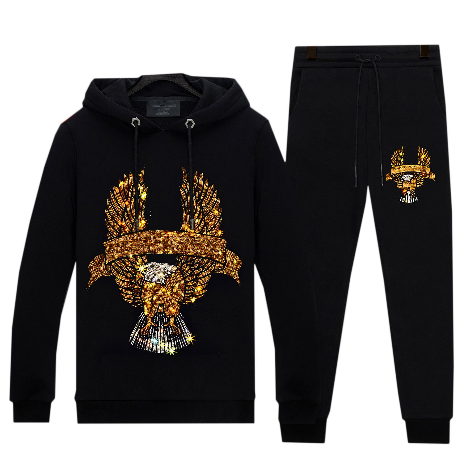 velour rhinestone tracksuits