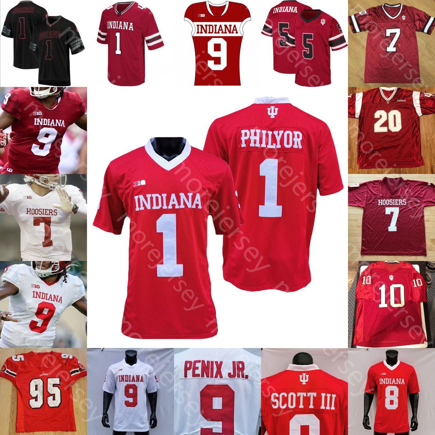 2021 Custom Indiana Hoosiers Football Jersey NCAA College Michael Penix