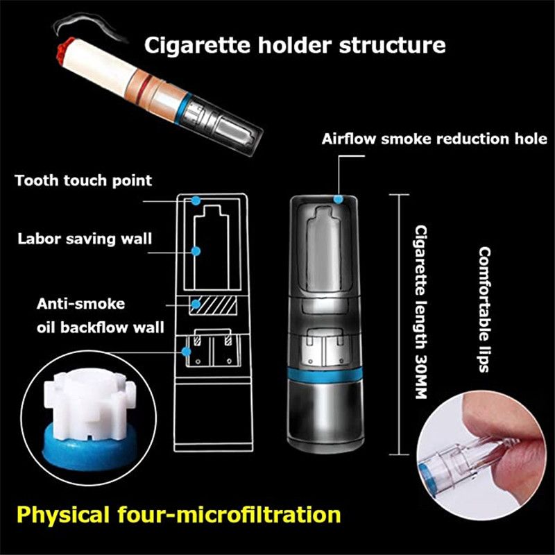 /box Disposable Tarblock Smoke Cigarette Filters Holder Mouthpiece Abandoned Pipes Filter Tobacco Tar Filtration Cleaning Holders