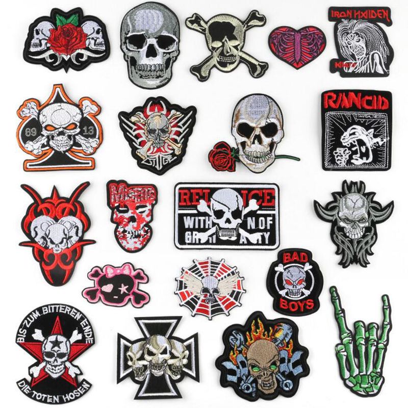 2021 Punk Rock Patches Sticker Patch Embroidered Patches Sticker For ...