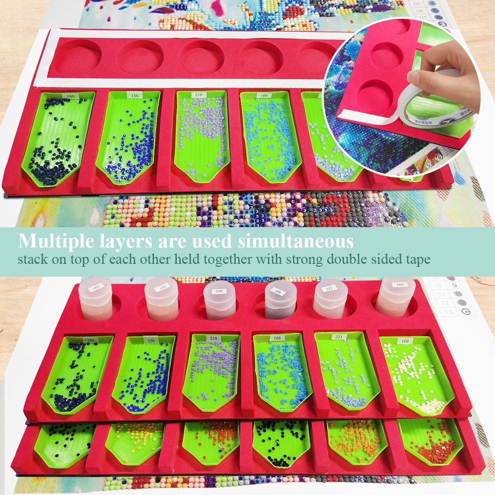 Diamond Art Tray Organizer With Accessories DIY Painting Kit For