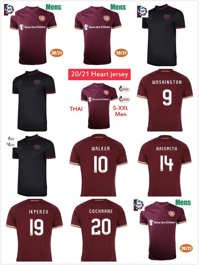 2021 20 21 Heart Of Midlothian Fc Soccer Jerseys NAISMITH ...