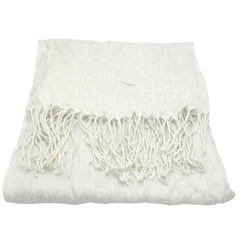 Download 2020 DIY Wax Tie Dyed Color Blank White Scarf Fashion Handmade Tassels Scarves Women Ladies Soft ...