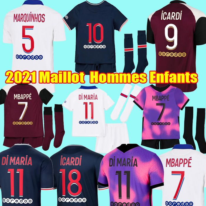 2021 20 21 Thai Soccer Jersey MBAPPE VERRATTI 2020 2021 ...