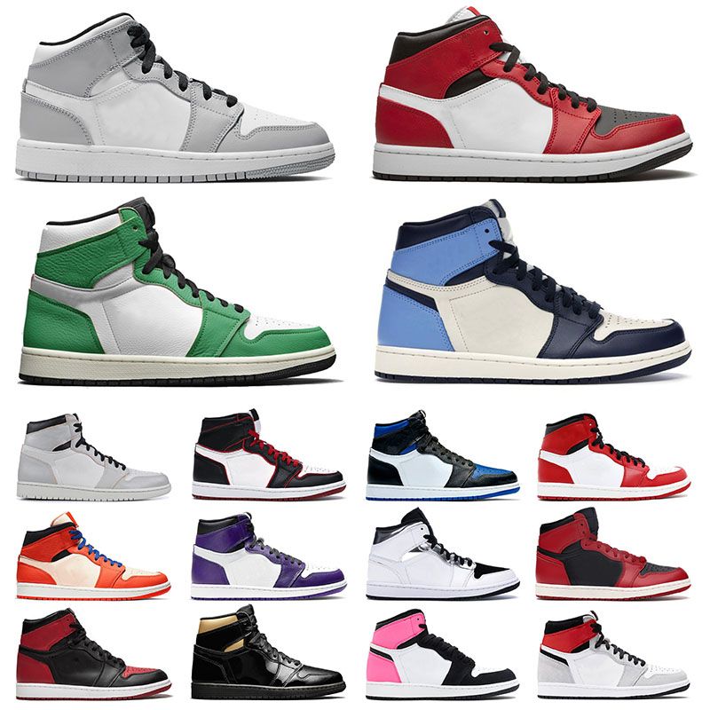 Original Jumpman 1 Mid 1s High Mens Womens Basketball Shoes Cactus Jack ...