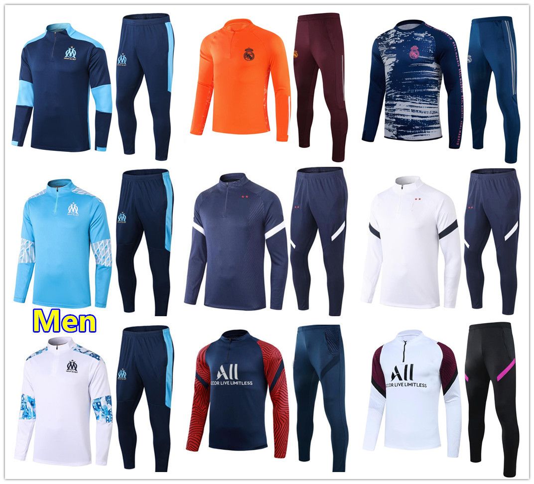 2021 Mens Soccer Tracksuit Football Training Suit 20 21 Men Football
