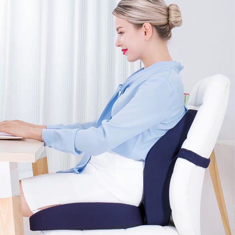 OrthoComfy Memory Foam Seat Cushion Office & Car Chair Pillow For Hemorrhoid  Relief & Comfortable Sitting Butt, Coccyx & Vertebra Support From Xue10,  $20.01