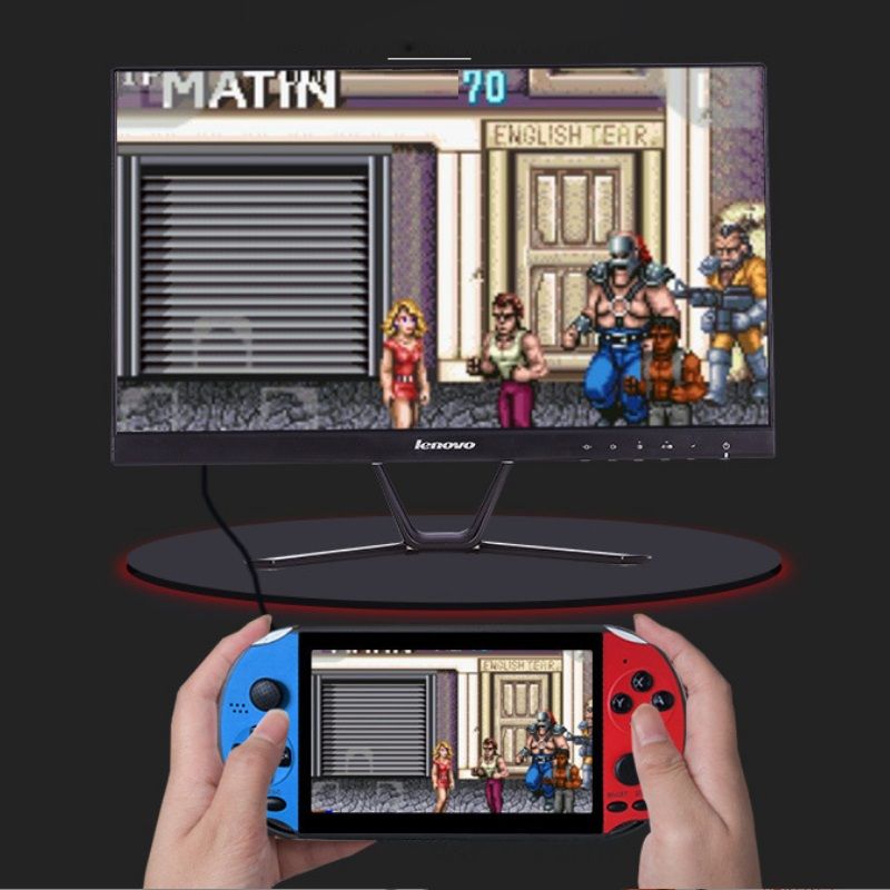 X12 Handheld Game Players 8GB Memory Portable Video Game Consoles with 5.1 inch Screen Support TF Card 32gb MP3 MP4 Player factory price