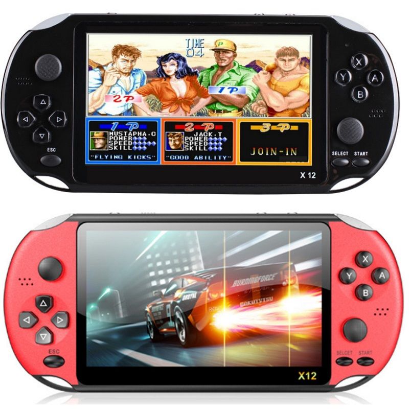 X12 Handheld Game Players 8GB Memory Portable Video Game Consoles with 5.1 inch Screen Support TF Card 32gb MP3 MP4 Player factory price
