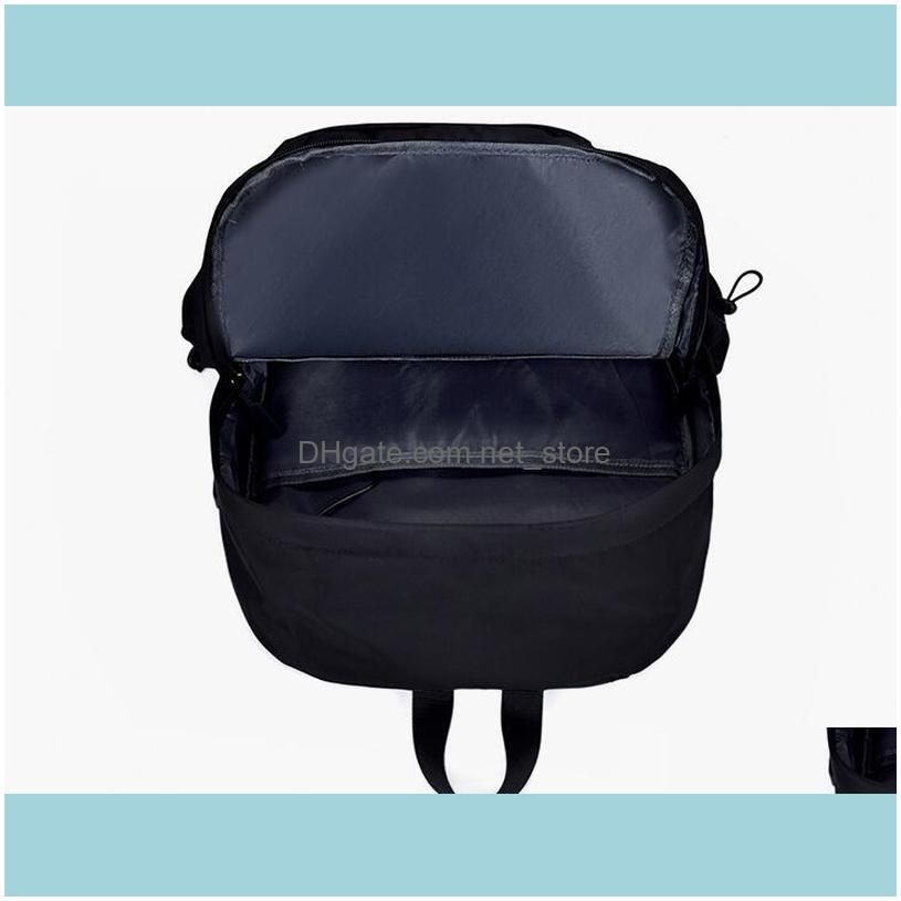 Fashion Men Nylon Plain Large Capacity Square School bags Black Grey Zipper Computer Backpack Bag Outdoor
