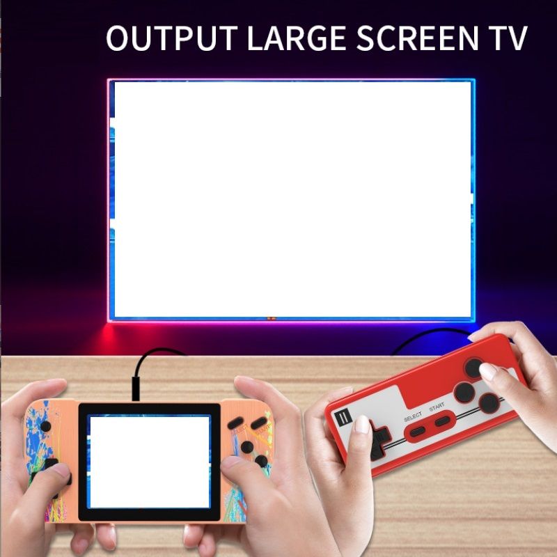 Portable Doubles Game Players 3.5 Inch Color Screen Game Console Handheld 800 Games FOR Unisex factory Quality