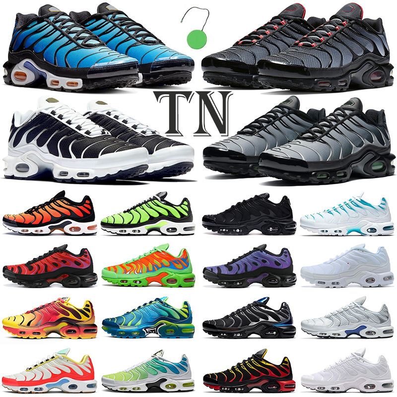 2021 New Tn Running Shoes Men Women Outdoor Plus Tns Hyper Blue Triple Black Oreo Crater Mens 