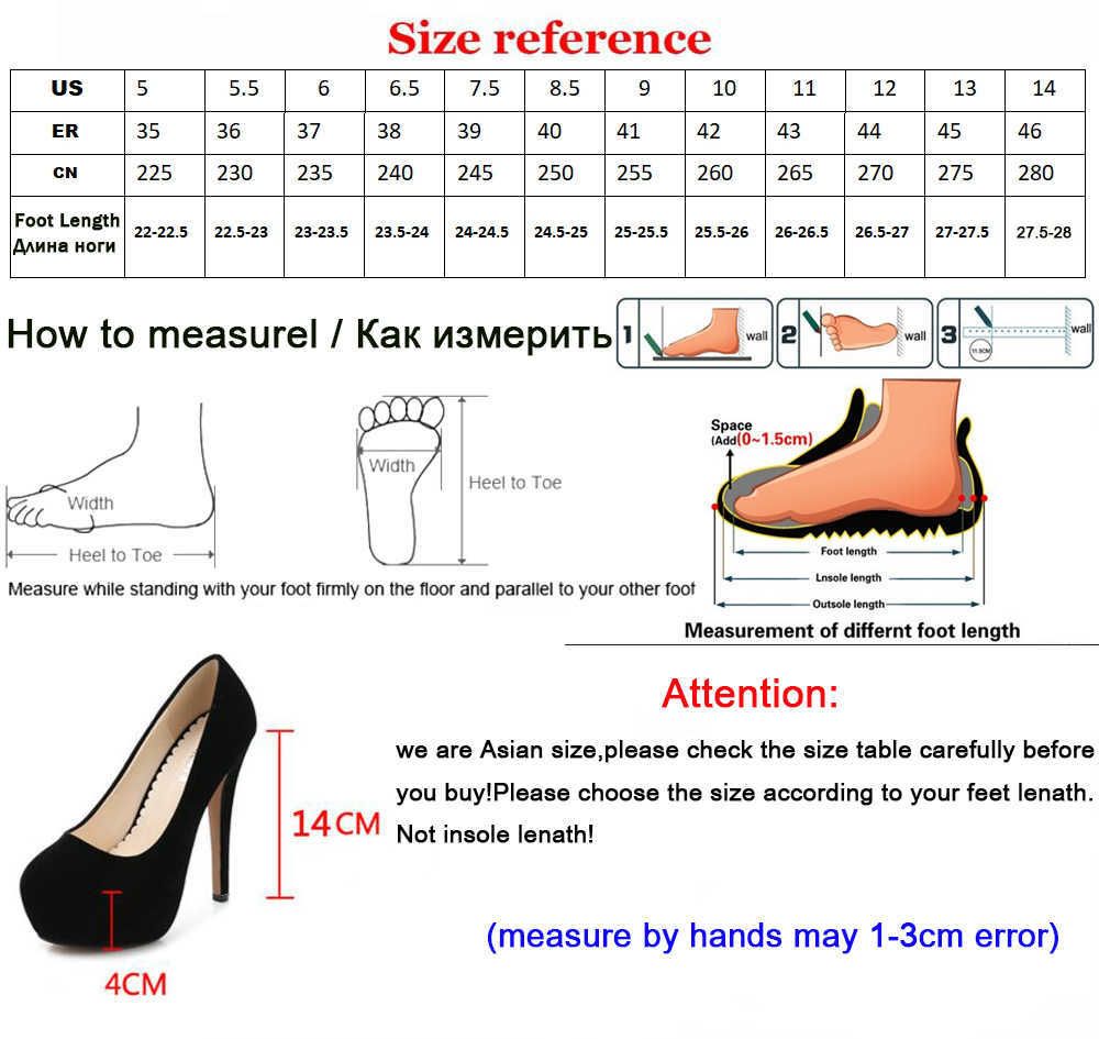 14cm Extreme High Heels Ladies Platform Shoes 4cm Waterproof Flock ...