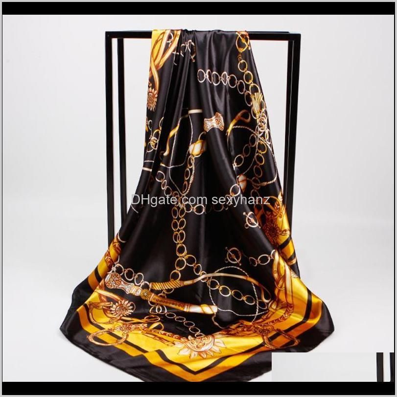 Elegant Print Fashion Daily Party Casual Office Dating Neck Ring Large Shawl Hostesses Spring Artificial Silk Women Square Scarf1