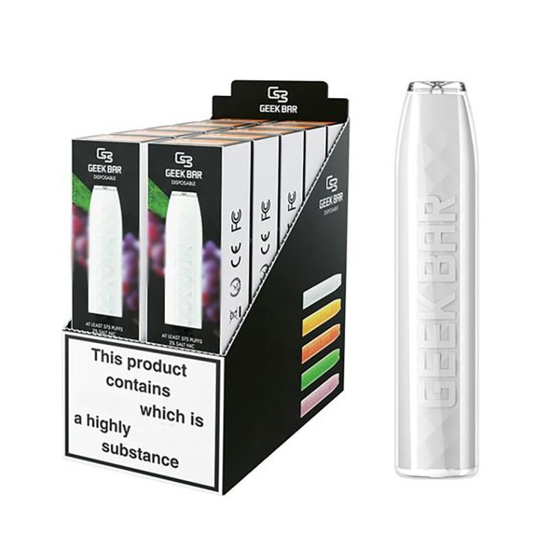 GeekVape GEEK BAR Disposable E Cigarettes 575 Puffs Vape Pen 2.4ml
