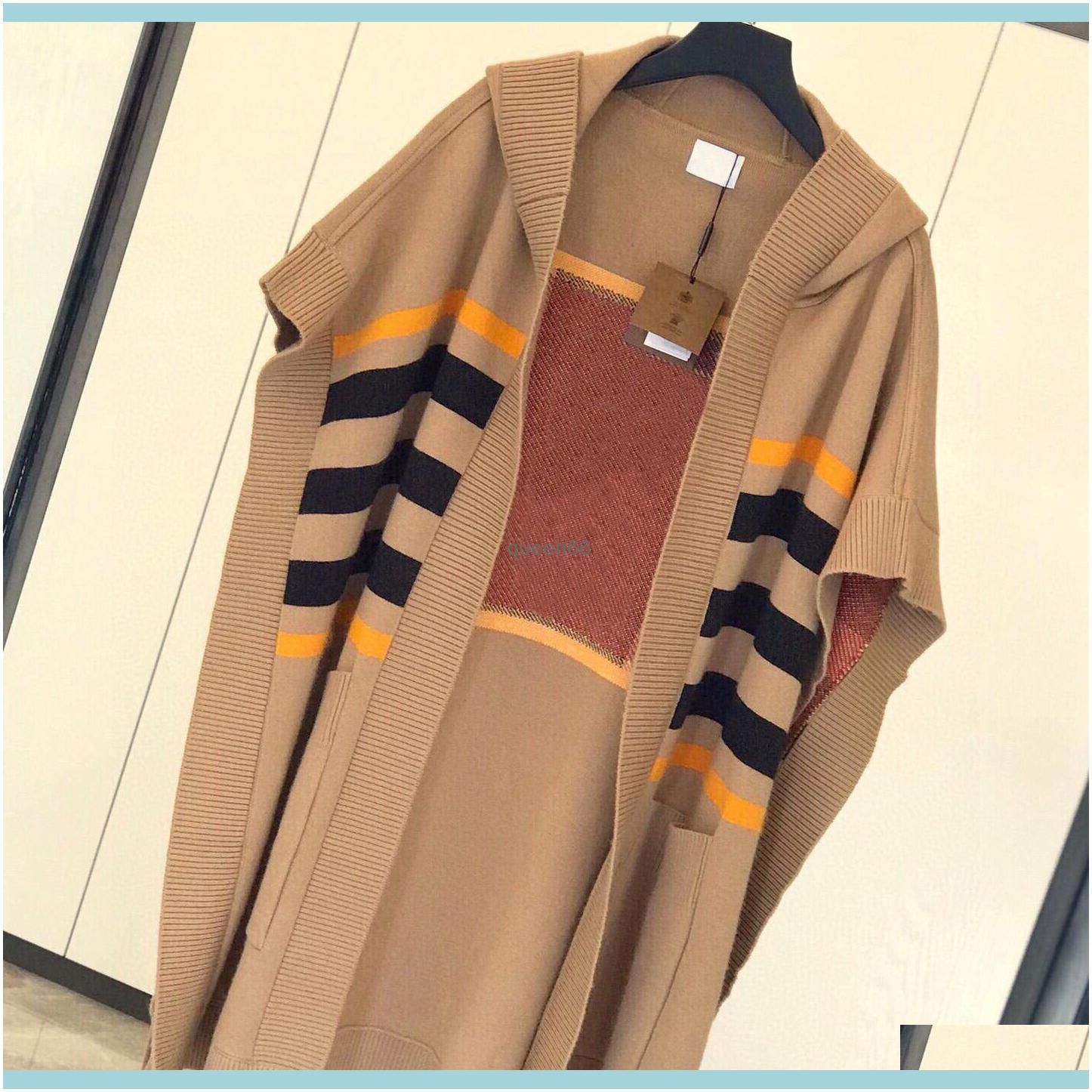 2021 High Quality Shawl Fashion Delicate Cloak Sweater Luxurys Designers Scarf Women Classic Letter Sweater Personality Shawls Winter