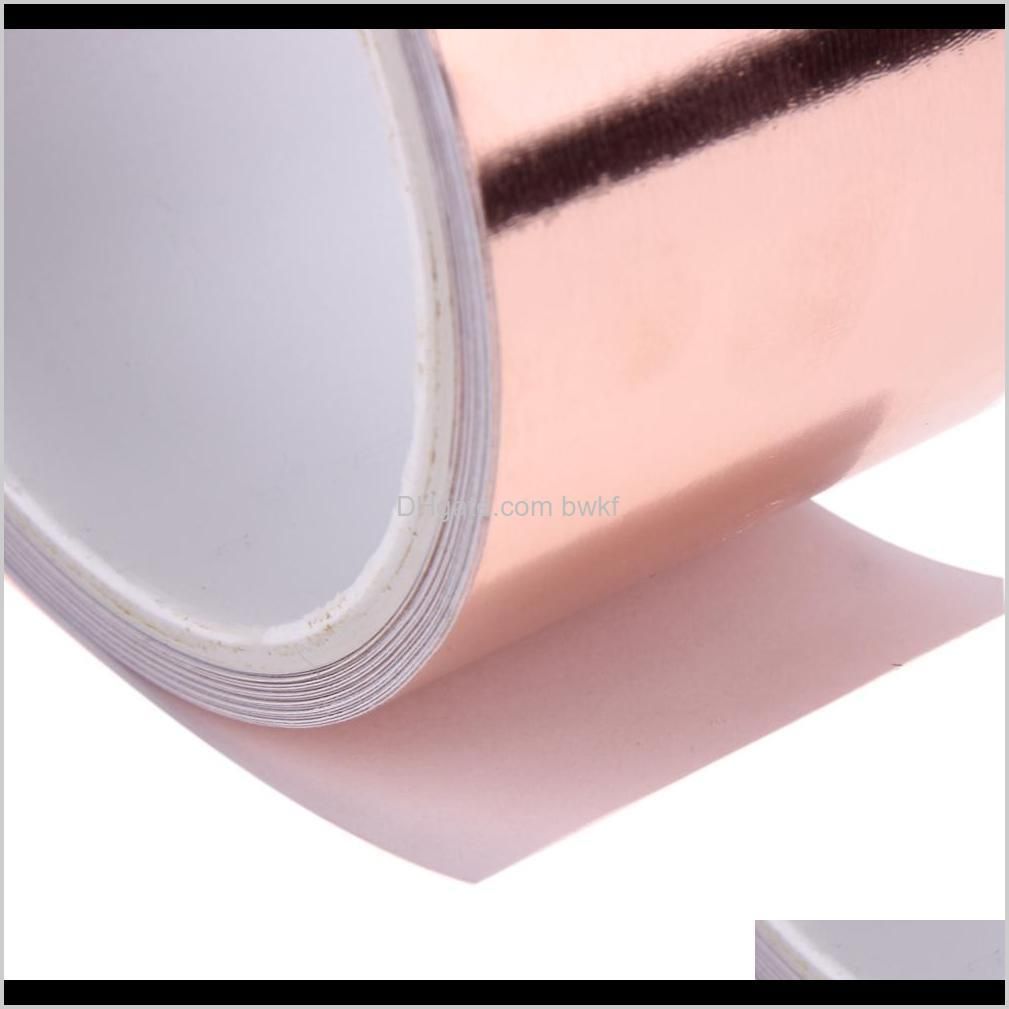 5.5 meters 5 cm double conductive copper foil tape emi shielding waterproof cold and heat resistance adhesive tape