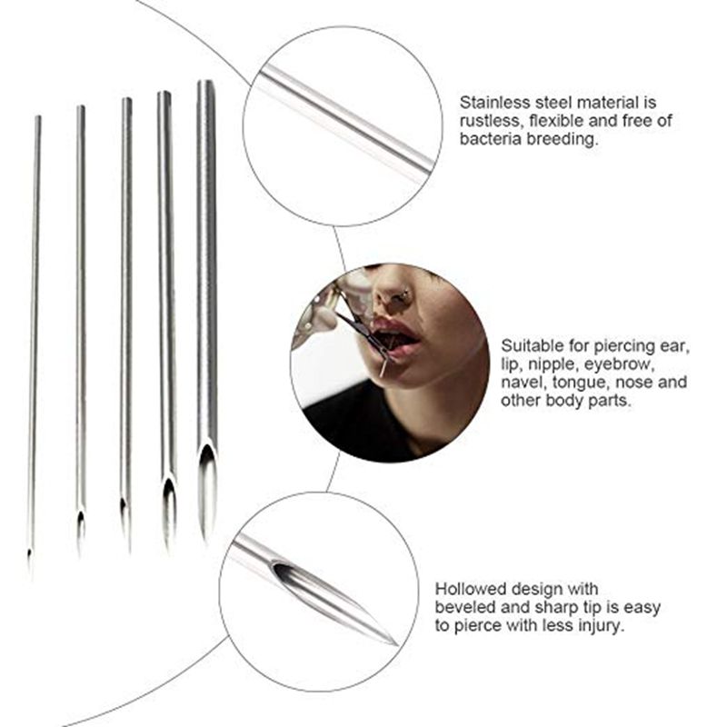14 Gauge Piercing Needles Sterile Disposable Body Piercing Needles 14G