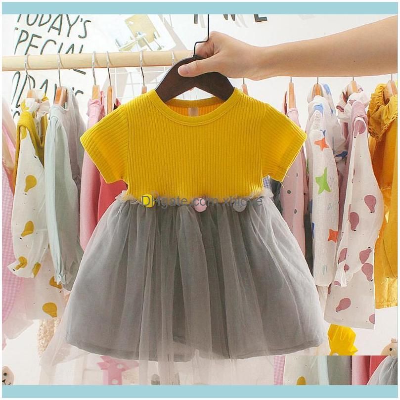 Summer Dress Toddler Kids Clothes Baby Girls Patchwork Tulle Casual Princess Dresses Vestidos Girl`s