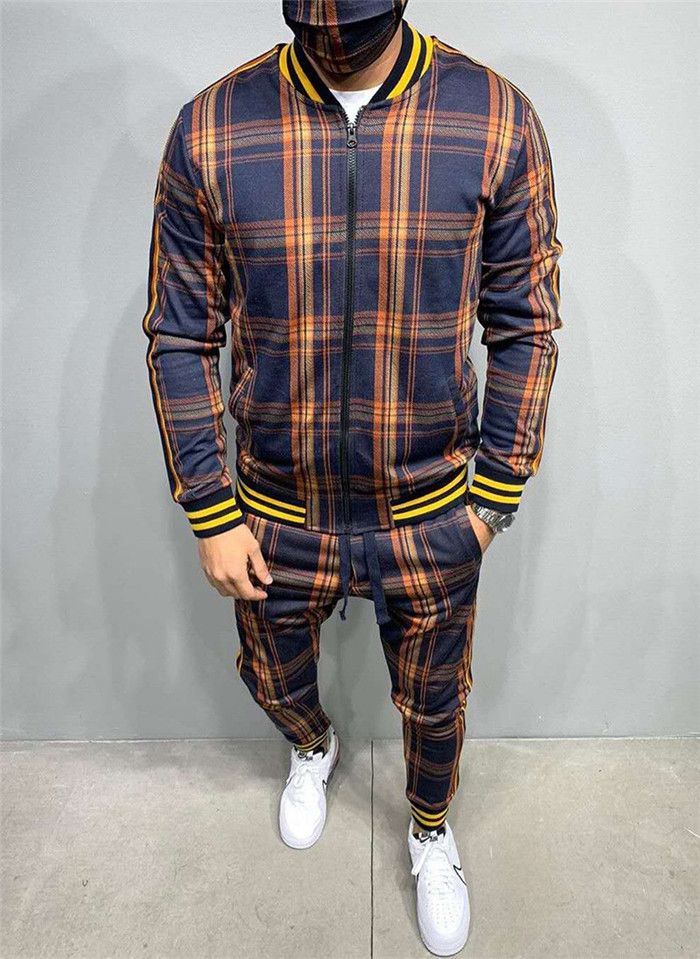 Shop Men's Tracksuits Online, Mens Hip Hop Tracksuits Contrast Color