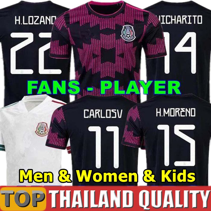 Lozano Kit Number - 2020 2019 2020 2021 Mexico Soccer Jerseys 20 21 H