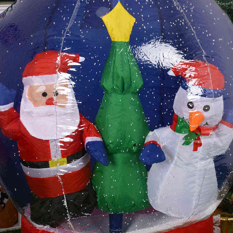 Père Noël pneumatique Décorations de Noël à l'extérieur pour la maison de jardin Décoration de jardin Joyeux Noël Bienvenue S 211027