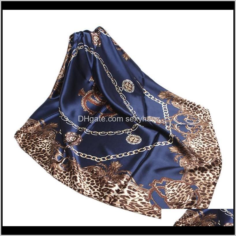 Elegant Print Fashion Daily Party Casual Office Dating Neck Ring Large Shawl Hostesses Spring Artificial Silk Women Square Scarf1
