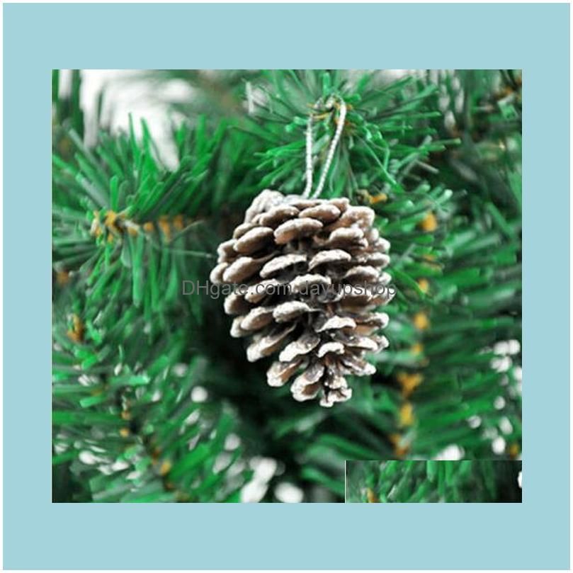 3-4cm 9Pcs Christmas Tree Hanging Balls Pine Cones Party Decoration Ornament Decor For Home And Party Supplies