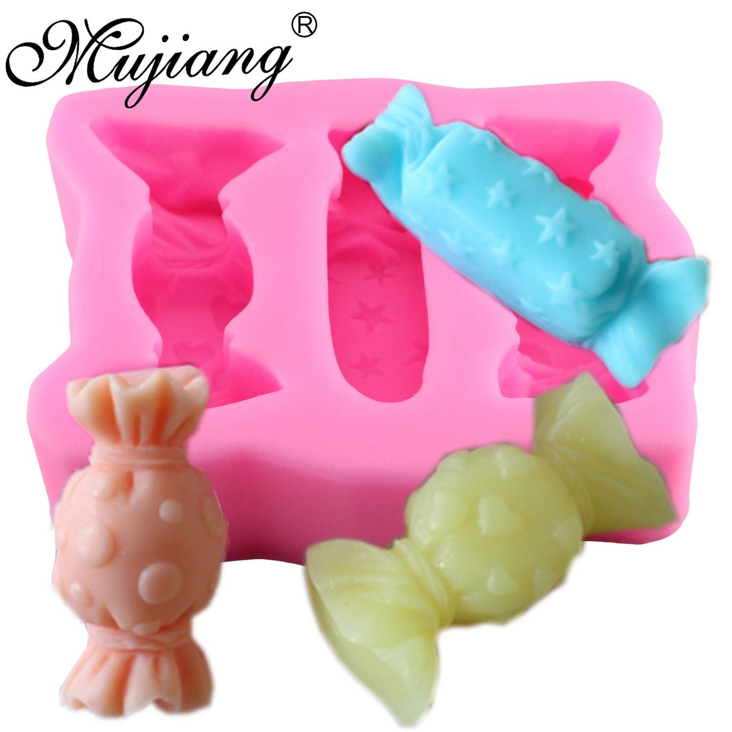 Christmas Candy Soap Silicone Molds Resin Fimo Clay Candle Mold Fondant Cake Decorating Tools Chocolate Gumpaste Moulds Silicone Cake Mold Fondant Chocolate