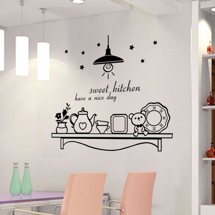 Sweet Kitchen Have A Nice Day Wall Sticker Decoration Art Sweet Kitchen Have A Nice Day Wall Sticker Decoration Art Murals Decor For Walls From Magicforwall 1 76 Dhgate Com