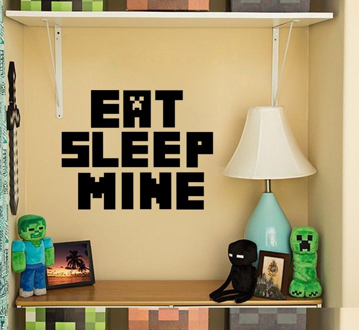 3D Walls Minecraft Wall Stickers Steve Decorative Wall
