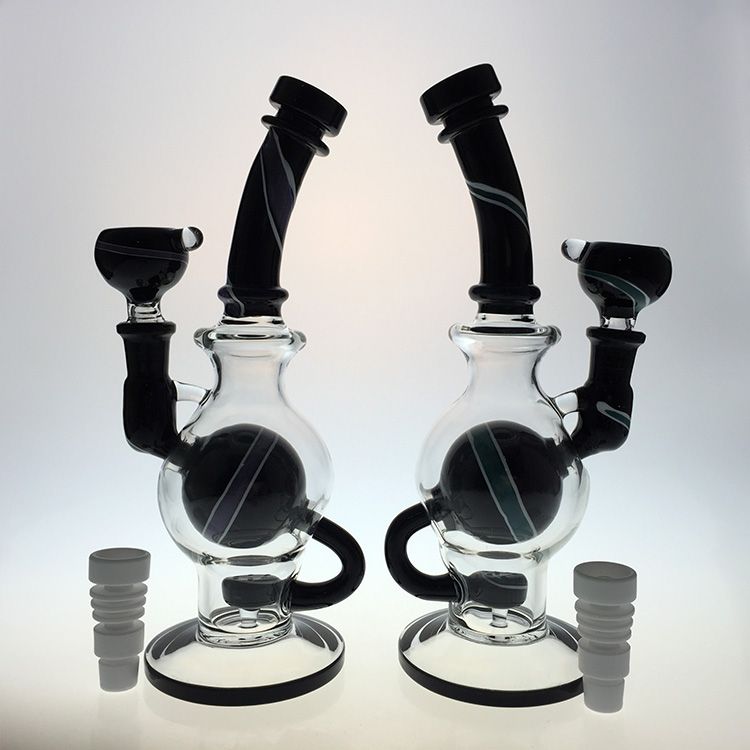 2019 9 Inches Cool Heady Pipes Glass Bongs Mothership Glass Ball Heady
