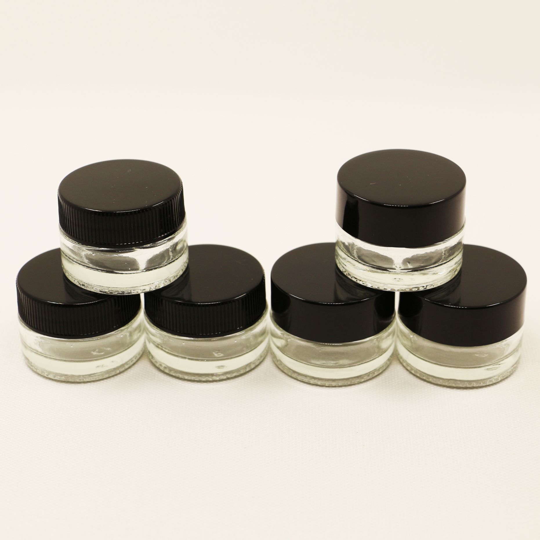 2019 MOQ Pyrex Clear Glass Storage Jar Tempered Glass Oil Concentrate