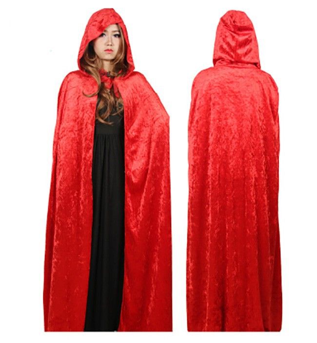 Adult/Kids Akatsuki Cloak Little Red Riding Hood Wizard Cloak Halloween ...