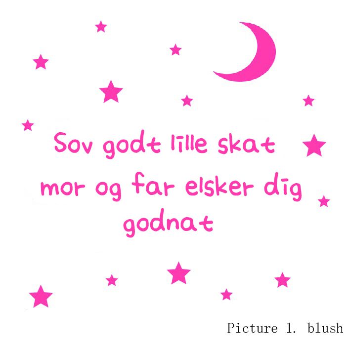 sweet dreams my darling danish vinyl wall stickers for baby room