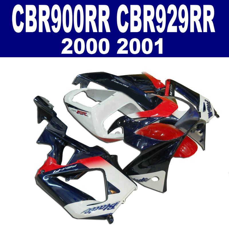 7Gifts For HONDA CBR900RR Fairing Kit CBR929 2000 2001 Red White Black