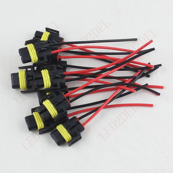 h11 h8 female adapter wiring harness socket wire connector extension Glow Plug Wiring Harness best h11 low beam cheap single led h11