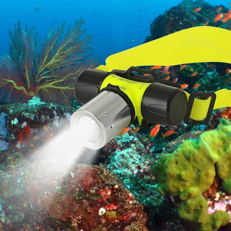 2020 Underwater 2000 Lumen CREE XML T6 Headlamp LED Waterproof 20M