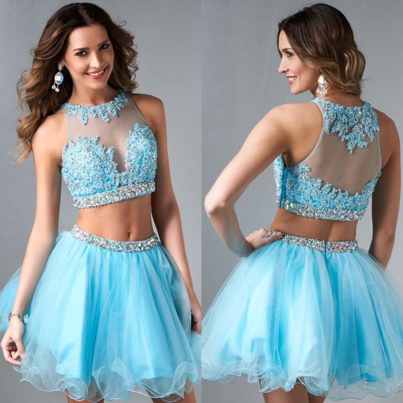 2 Piece Short Prom Dresses